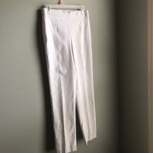 Dana Buchman Pants - White straight fit pull on pants Dana Buchman Pants - White straight fit pull on pants
